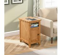 Hallowood Furniture Aston Side Table With Power Sockets