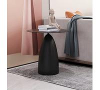 Hallowood Furniture Bourton Black Metal Round Side Table