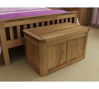 Hallowood Furniture London Oak Blanket Box