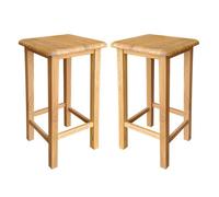 Hallowood Furniture Pair Of Waverly Oak Breakfast Bar Stool
