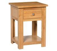 Hallowood Furniture Waverly Oak Lamp Table With Drawer