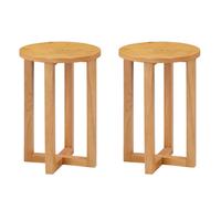 Hallowood Furniture Waverly Small Round Side Table (Pair)