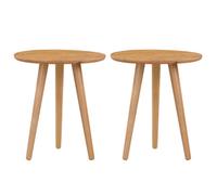 Hallowood Furniture Waverly Small Round Side Table With 3 Legs (Pair)