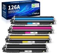 Halloya 126A CE310A Toner Compatible with HP 126A for HP Laserjet CP1025 Color M175NM Toner MFP M177FW Replacement (Pack of 4)