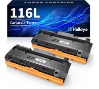 Halloya 2-Pack MLT-D116L D116L MLTD116L Black Toner for Samsung Xpress M2675FN Toner M2885FW M2825ND M2625D M2875FD M2835DW M2875FW M2825DW M2825DW M2825DW M2825 M22885 M2875