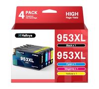 Halloya 953XL 953 XL Replacement for HP 953XL Ink Cartridges Multipack for HP Officejet Pro 7720 7740 8710 8720 8715 8210 8730 7730 8725 8740 (4-Pack)