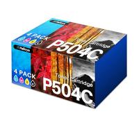 Halloya CLT-P504C CLT-504S for Samsung C1810W Toner P504C Xpress C1860FW SL-C1810W SL-C1860FW C1810 C1860 CLX-4195FW CLX-4195FN CLX-4195N CLP-415NC CLT-K5 K504S CLT-C504S CLT-M504S CLT-Y504S(4-Pack)
