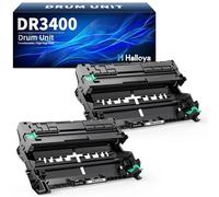 Halloya DR3400 Drum Unit for Brother DCP-L5500DN L6600DW HL-L5000D | for L5100DN L5100DNT L5200DW L6250DN L6300DW L6300DWT L6400DW L6400DWT MFC-L5700DN L5750DW L6800DW L6800DWT L6900DW (2 Pack)