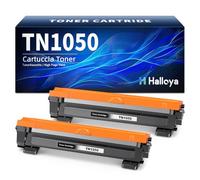 Halloya TN1050 Compatible Toner Cartridges Replacement for Brother TN1050 For HL-1112 HL-1110 DCP-1610W DCP-1510 HL-1210W MFC-1810 HL-1212W MFC-1910W DCP-1612W DCP-1512 (Black, 2-Pack)