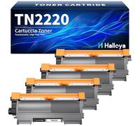 Halloya TN2220 Toner Cartridges Replacement for Brother TN2220 TN2010 Compatible with MFC-7460DN 7360N HL-2250DN 2130 2220 2240 2270DW 2240D 7065DN FAX-2840 (4 Pack, Black)