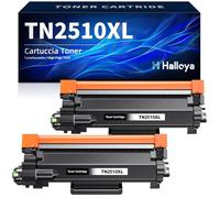 Halloya TN2510XL TN-2510XL MFC-L2835DW Toner Compatible with Brother TN 2510XL TN2510 for HL-L2400DW HL-L2400DWE MFC-L2800DW DCP-L2620DW MFC-L2860DWE DCP-L2627DW with Chip (2-Black )