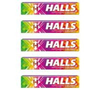 Halls Fruit Flavor Mix Colors Lozenges 33.5g | Sugar-Free Throat Drops for Cooling Relief & Fresh Breath | Soothes Cough & Irritation | Mixed Fruity Flavors | Pocket-Sized Pack for On-The-Go Use