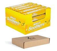 Halls Soothers Honey & Lemon Flavour 20pcs x 45g lozenges With Real Fruit Juice In A Liquid Centre for Little Moments of Refreshment