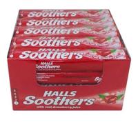 HALLS SOOTHERS (Strawberry) Pack Of 20 (1 pack 45gr)