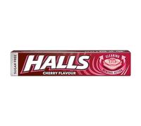 Halls Sugar Free Cherry Flavour with Clearing Menthol Action Sweets, 32g