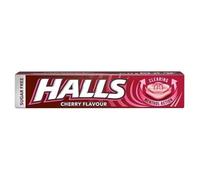 Halls Sugar-Free Menthol Action Lozenges Cherry 32g x 1 - Clearing Relief for Throat & Nasal Passages, Cooling Sweets Fruity Flavour with Welari Thank You Card | (1 Pack)