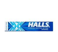 Halls Sugar-Free Menthol Lozenges Original 32g x 1, Clearing Action Sweets for Soothing Throat, Fresh Breath & Cooling Relief with Welari Thank You Card | (1 Pack)