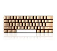 Hallsen Full Metal Mechanical Keyboards with RGB Backlit, Ultra-Compact Bluetooth 60% Stainless Steel Keycaps Gaming Keyboards Blue Switches Mac PC Computer Keyboards (Rose Gold)