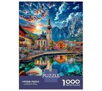 Hallstatt_ Austria Jigsaw Puzzles for Adults Kids, 1000 Pieces Puzzle Whimsical Challenge Toy 70x50cm/1000pcs