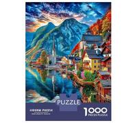 Hallstatt_ Austria Jigsaw Puzzles for Adults Kids. Impossible 1000 Pieces Puzzle Challenge Toy Games Gifts 52x38cm/1000pcs