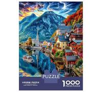 Hallstatt_ Austria Jigsaw Puzzles for Adults Kids. Impossible 1000 Pieces Puzzle Challenge Toy Games Gifts 70x50cm/1000pcs