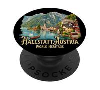 Hallstatt Austria Travel Souvenir City Gift PopSockets Adhesive PopGrip