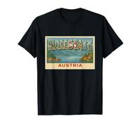 Hallstatt Austria Vintage Travel Souvenir Poster Art Graphic T-Shirt
