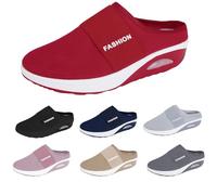 Hallux Valgus Casual Sandals Summer Cool Drag with Adjustable Strap Non-Slip Slippers Orthopaedic Mules Women's Health Shoes Sandals Soft Wedge Heel, red, 6 UK