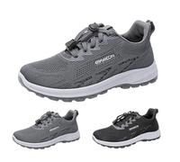 Hallux Valgus Men's Hiking Shoes for Swollen Lightweight Sports Shoes Breathable Non-Slip Trainers Arthritis Orthopaedic Walking Shoes Therapeutic Diabetic Shoes, gray, 7 UK