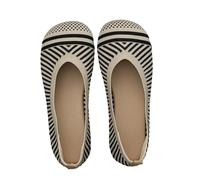 Hallux Women's Knitted Shoes, Summer Slip-On Shoes, Breathable Flat Casual Shoes, Soft Comfortable Low Shoes, Slip On Summer Shoes, Adaptable Dress Shoes, Lightweight, Non-Slip Walking Shoes, beige, 5