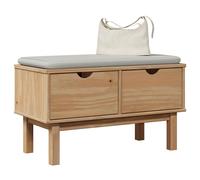 Hallway Bench Honey 80x40x45 cm Solid Pine Storage Shoe Seat Entry