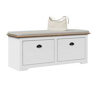 Hallway Bench Honey Brown 118x40x50 cm Engineered Wood Storage with Drawer Seat