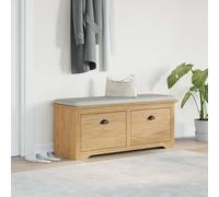 Hallway Bench Honey Brown 118x40x50cm Engineered Wood With Drawer Storage Seat.
