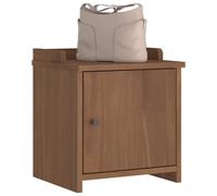 Hallway Bench Walnut Solid Pine 45x40x50 cm Acacia Finish Storage Seat UV-coated