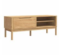 Hallway Bench with Drawer with Shelf FLORO Solid Pine Wood Indoor vidaXL