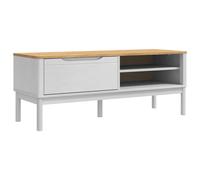 vidaXL Hallway Bench FLORO Wax Brown 115 x 40 x 45 cm Solid Pine Wood