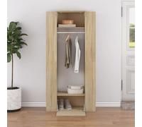 Hallway Cabinet 2pcs Smoked Oak 97.5x37x99cm Engineered Wood Wall Mount Storage