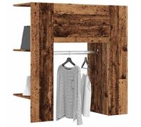 Hallway Cabinet 97.5x37x99cm Old Wood Engineered Wood Shoe Storage Unit Rustic