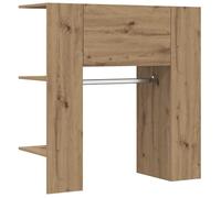 Hallway Cabinet Artisan Oak Wood Material 97.5 x 37 x 99 cm with Storage Space and Compartments, Space-Saving for Hallway Living Room Bedroom Modern Multi-Purpose Cabinet for Order