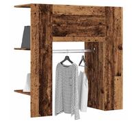 Hallway Cabinet Smoked Oak 97.5x37x99cm Engineered Wood Wall Mount Storage Unit