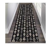 Hallway Carpet,Black Non Slip Area Rug Cuttable Short Pile Edging for Entryway Home Décors/a/60X800Cm