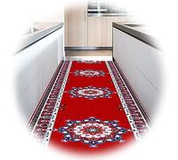 Hallway Carpet,Cleavable Non-Skid Long Area Rugs Thin Low Pile Floor Protector Easy for Kitchen,Living Room,3 Colour)/Red/0.6M X 2M(1.97 Ft X 6.56 Ft)