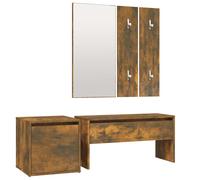 Hallway Furniture Set Engineered Wood Hall Bench Rack Multi Colours vidaXL