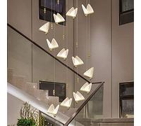 Hallway,Kitchen,Entry,Garage,Led Butterfly Chandelier Nordic Pendant Lighting Hanging Ceiling Light Fixture for Dining Room-White 12 Lights