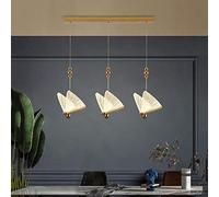 Hallway,Kitchen,Entry,Garage,Led Butterfly Chandelier Nordic Pendant Lighting Hanging Ceiling Light Fixture for Dining Room-Warm Light 3 Lights - Long