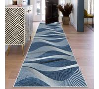 Hallway Runner 110 x 280 cm Non-Slip Long Kitchen Carpet Runners for Hallway Entryway Runner Rug Door Mat Indoor Narrow Hall Runner Low Pile Floor Mat Absorbent Area Rug for Entrance Bedside Runner