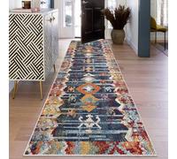 Hallway Runner 110 x 450 cm Non-Slip Long Kitchen Carpet Runners for Hallway Entryway Runner Rug Door Mat Indoor Narrow Hall Runner Low Pile Floor Mat Absorbent Area Rug for Entrance Bedside Runner