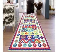 Hallway Runner 110 x 500 cm Non-Slip Long Kitchen Carpet Runners for Hallway Entryway Runner Rug Door Mat Indoor Narrow Hall Runner Low Pile Floor Mat Absorbent Area Rug for Entrance Bedside Runner