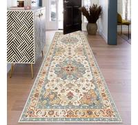 Hallway Runner 110 x 600 cm Non-Slip Long Kitchen Carpet Runners for Hallway Entryway Runner Rug Door Mat Indoor Narrow Hall Runner Low Pile Floor Mat Absorbent Area Rug for Entrance Bedside Runner