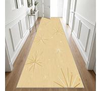 Hallway Runner Minimalist Retro, Non Slip Low Pile | Washable Runner Rug Mid Century Atomic 80 x 200, for Kitchen, Entryway, Bedroom Decor, Indoor Floor Carpet j2145